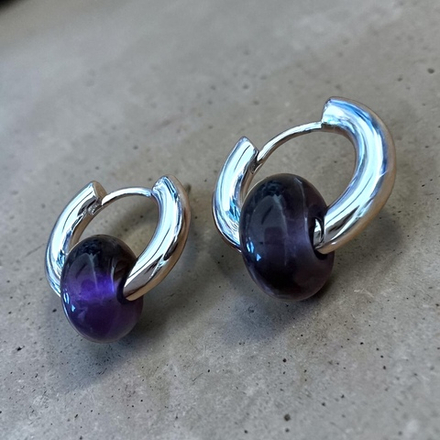 Серьги. Аметист