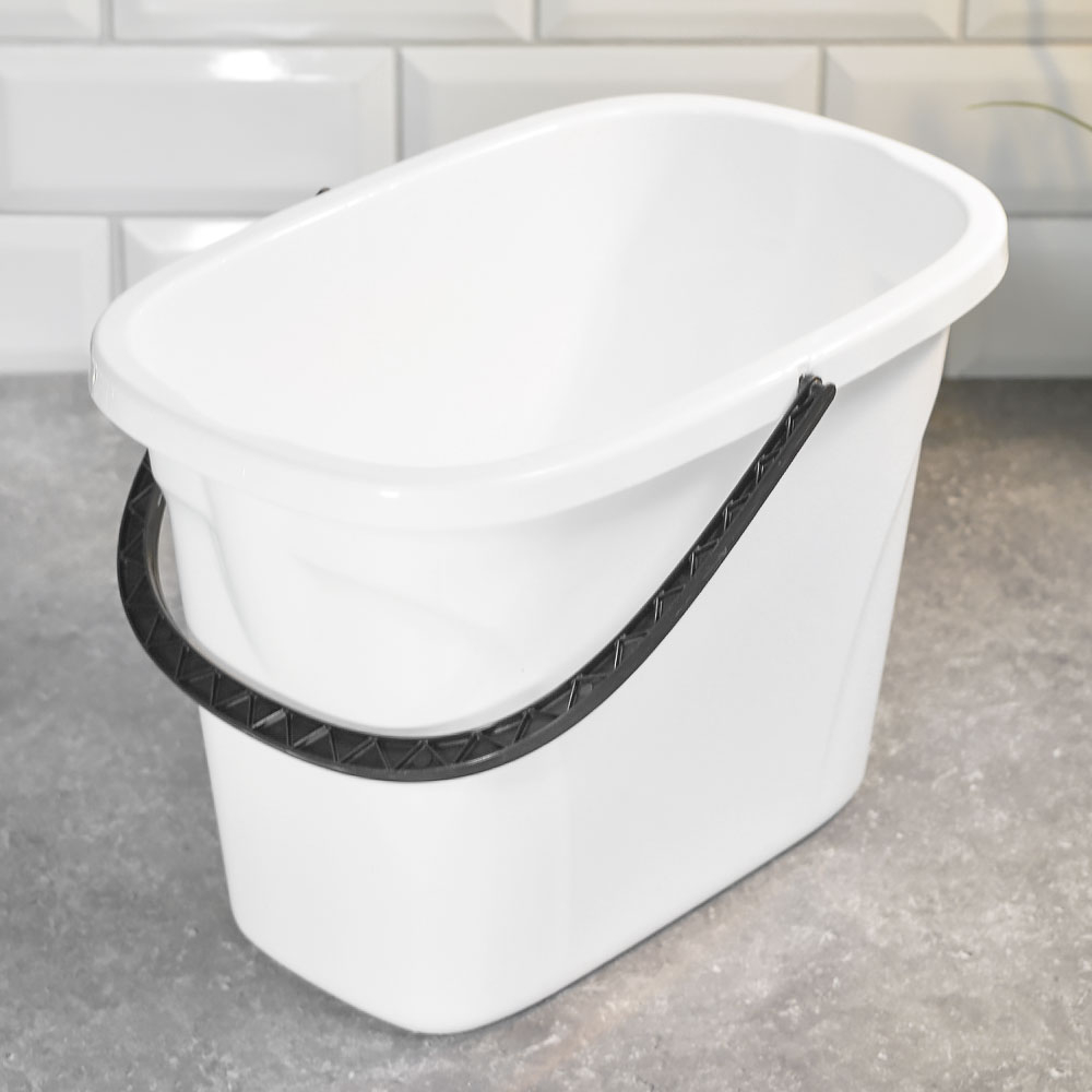 Ведро 8л "Good" прямоугольное, цвет белый