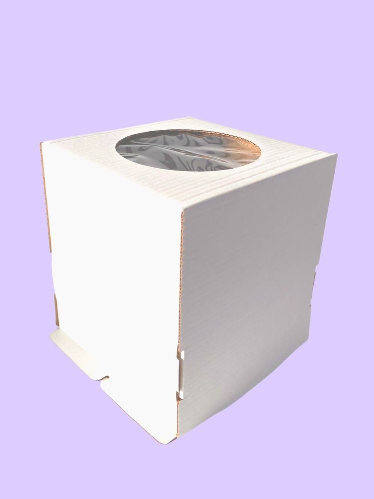 Коробка торт 30*30*19см, белая, 5 шт.