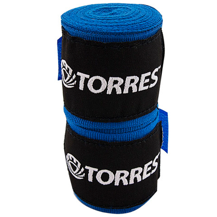 Бинт боксерский TORRES, PRL619016BU, дл. 2,5 м, шир. 5 см, 1 пара, хлопок, синий