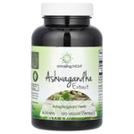 Amazing India, Экстракт ашваганды, 500 мг, 120 растительных капсул