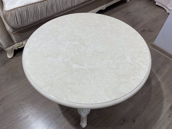 Стол журнальный ПАТРИСИЯ круглый крем корень