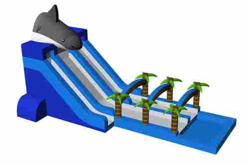 Водная горка «Акула на спуске» с бассейном, 15×5×8 м