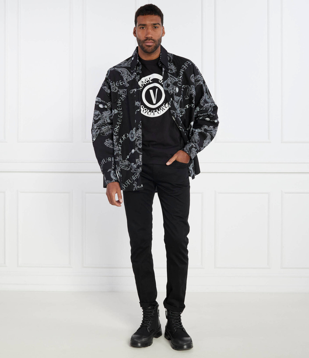 Футболка SERIGRAFICHE Versace Jeans Couture - черный(76GAHT06CJ00T)