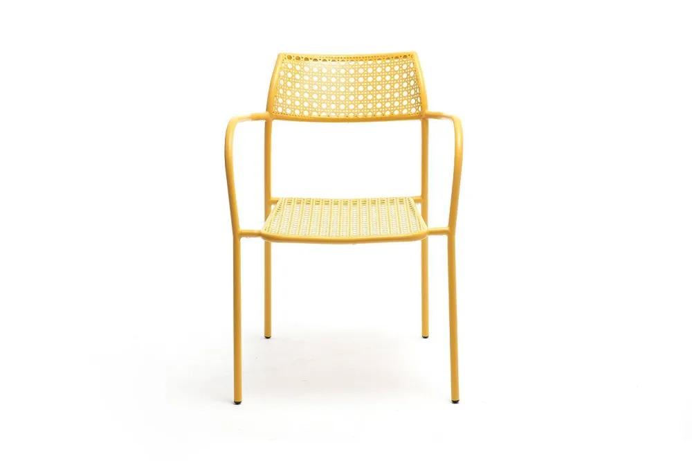 "Посейдон" стул стальной, цвет желтый