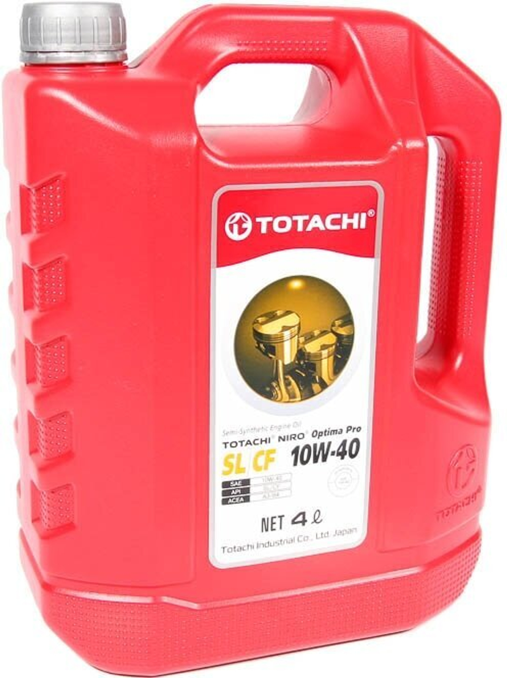 Масло моторное полусинтетическое TOTACHI NIRO Optima PRO 10W40, 4л.