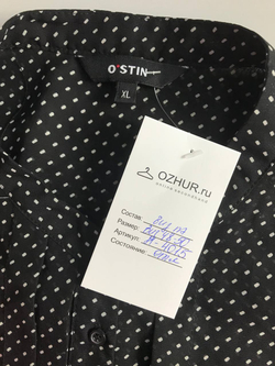 Блузка Ostin в горошек, маркировка XL, визуально 48/50 размер