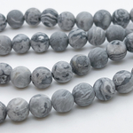 Доломит матовый бусины, диаметр 8,5-8,7 мм, цена за 21-22 шт (1/2 нити)