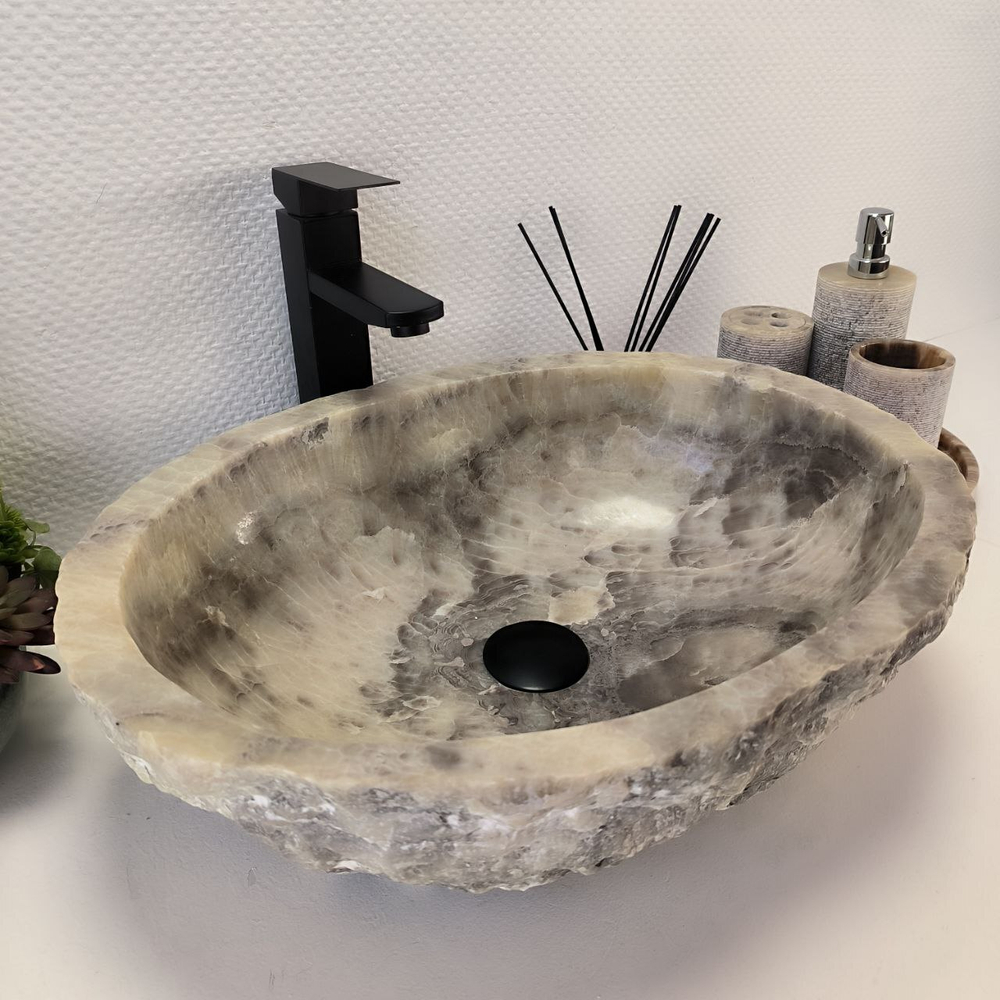 Раковина из оникса Erozy Grey EO-63180 51*39*15 0096