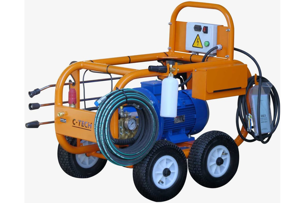 Гидроструйный аппарат высокого давления C-TECH (350 бар, до 900 л/ч, 11 кВт) профессиональная мойка