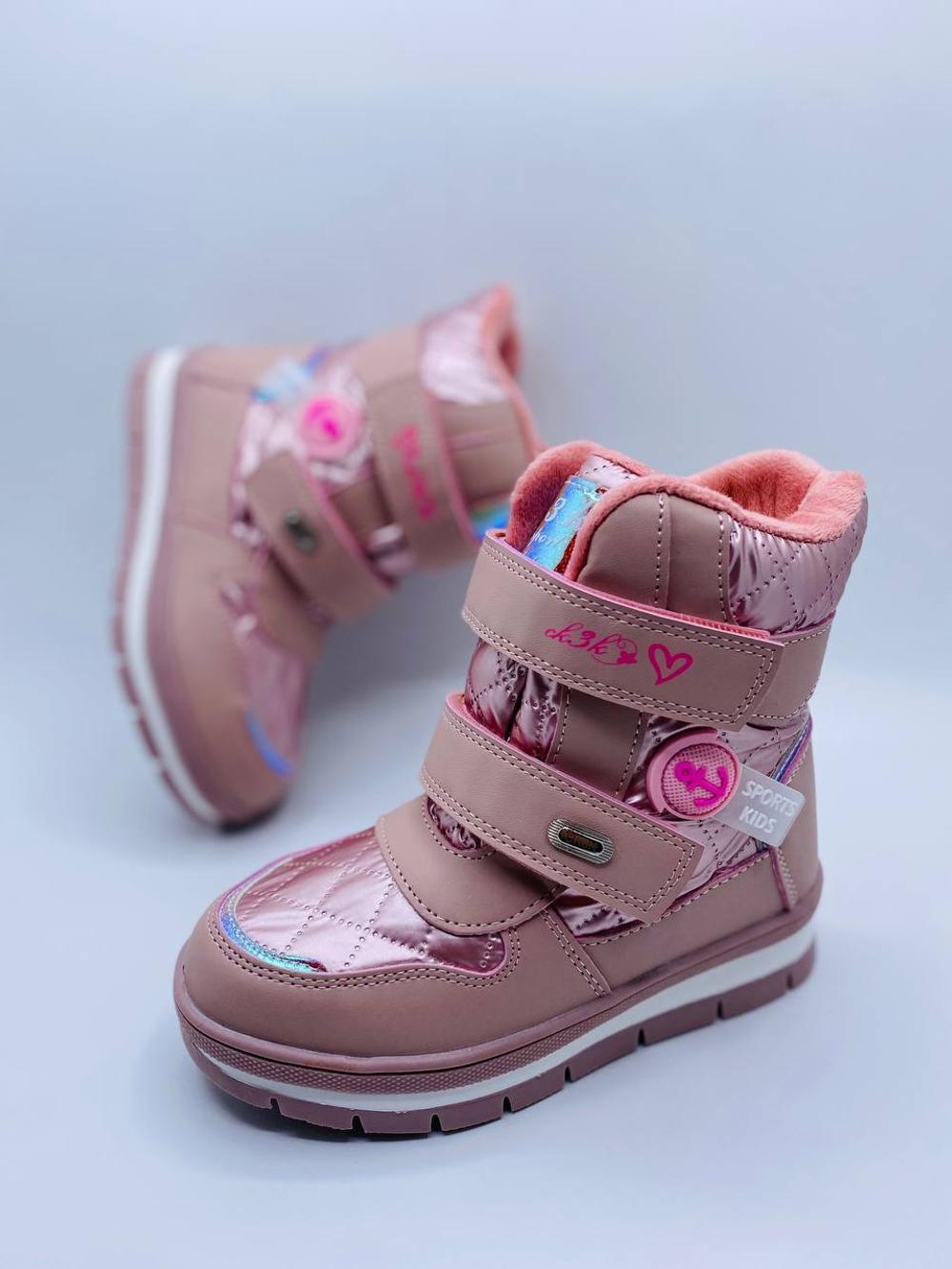 Ботинки для девочек розовые  Buba Boat