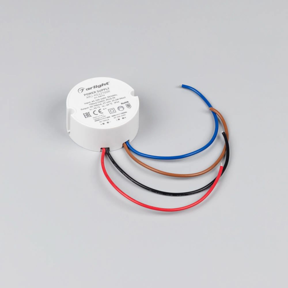 Блок питания ARJ-KE42700R (29W, 700mA, PFC) (Arlight, IP44 Пластик, 5 лет) 028193