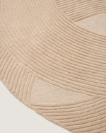 Белый шерстяной ковер Domm 160 x 230 см