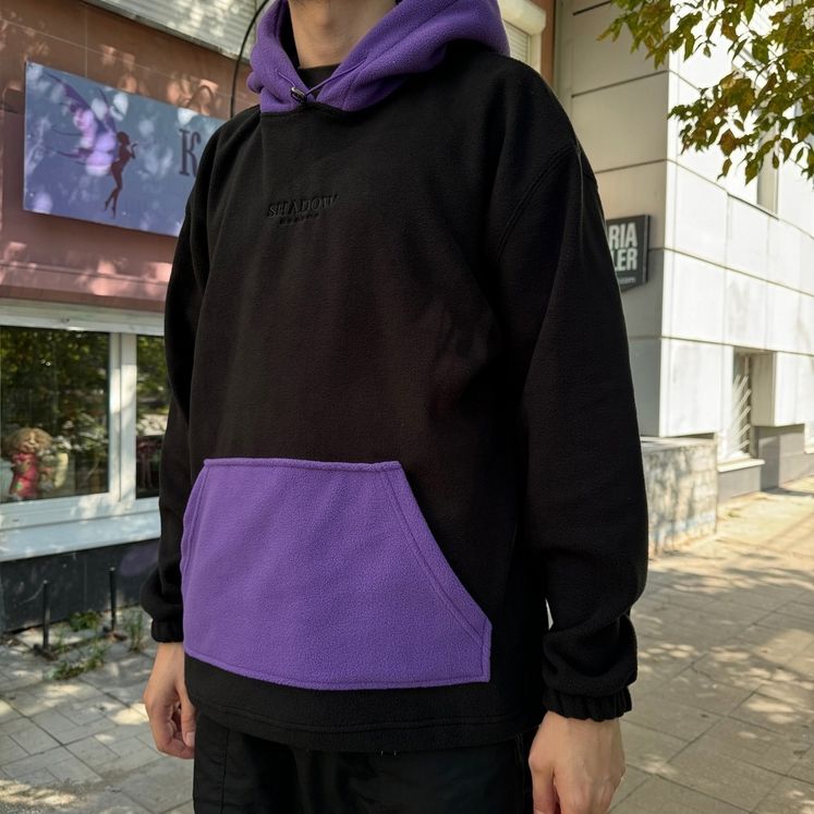 Худи SHADOW Fleece Combo, черн/фиолетовый