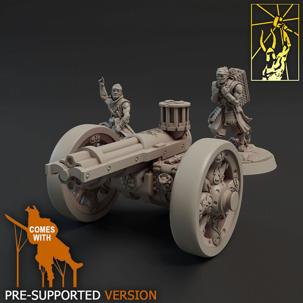 Grand Alliance Order Cities of Sigmar Helblaster Volley Gun 1 шт. миниатюра для dnd, днд, pathfinder, фентези, Настольная игра, НРИ, Варгейм, РПГ