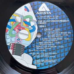 Винтажная виниловая пластинка LP The Alan Parsons Project I Robot (Италия 1977)
