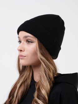 Шапка балаклава трикотажная Prival женская, чёрная
