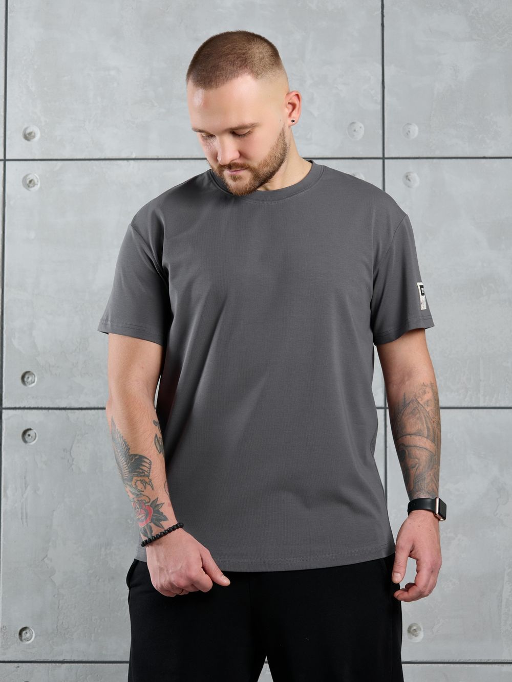 Фуфайка (футболка) мужская Арчи-1 Виотекс СЕРЫЙ