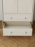 Комод, 62х30х120, Раст, для одежды и игрушек, в детскую, с ящиками, шкаф распашной, белый, IKEA