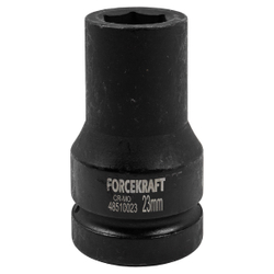 Головка ударная глубокая 1'', 23мм (6гр.) FORCEKRAFT FK-48510023