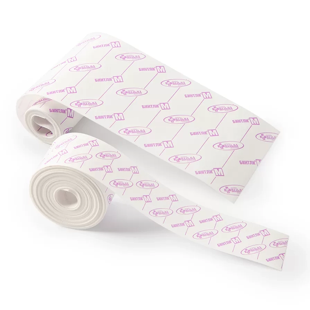 Бинт липкий Бинтли-М в рулоне 15 см 5 м