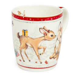 НАБОР ПОСУДЫ LEFARD "C НОВЫМ ГОДОМ" 3 ПР.: САЛАТНИК 800 МЛ, ТАРЕЛКА 19 СМ, КРУЖКА 400 МЛ (КОР=8НАБ.)