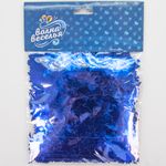 Конфетти фольга Звезда, Синий, Металлик, 1,5 см, 50 гр.