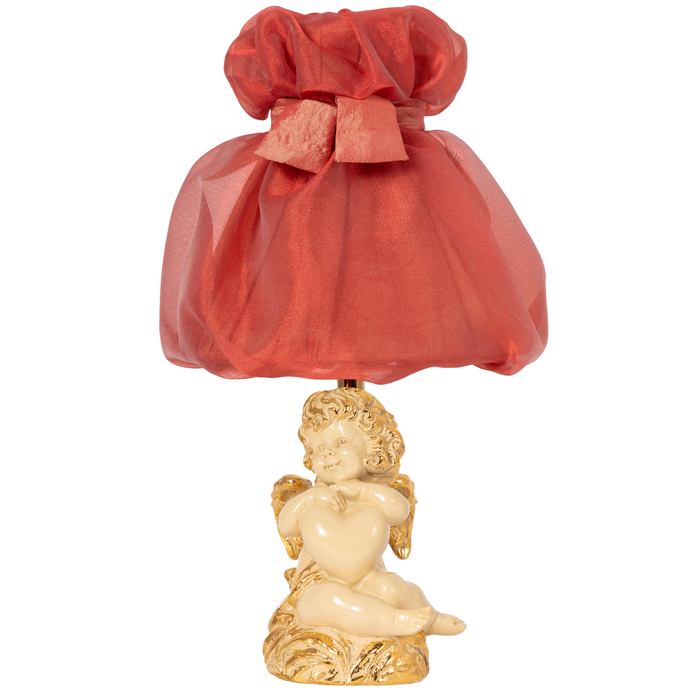Настольная лампа Сердце Купидона Айвори Мадлен Роза