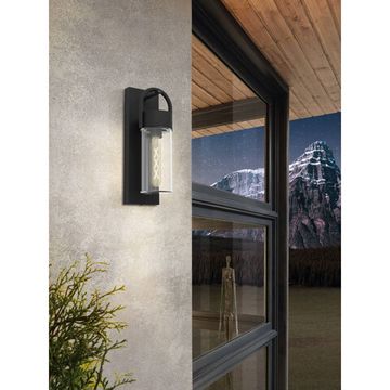 Бра 1*E27 900285 черный/прозрачный CARRARO Eglo