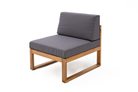 Софа Joygarden BOOKA средняя из акации, темно-серый