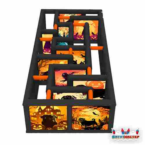 Надувной лабиринт страхов «Ночь ужасов», 11×4×2 м