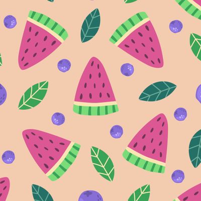 Арбуз и черника