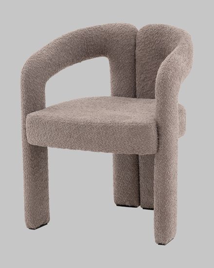 Стул Болинджер букле светло-коричневый