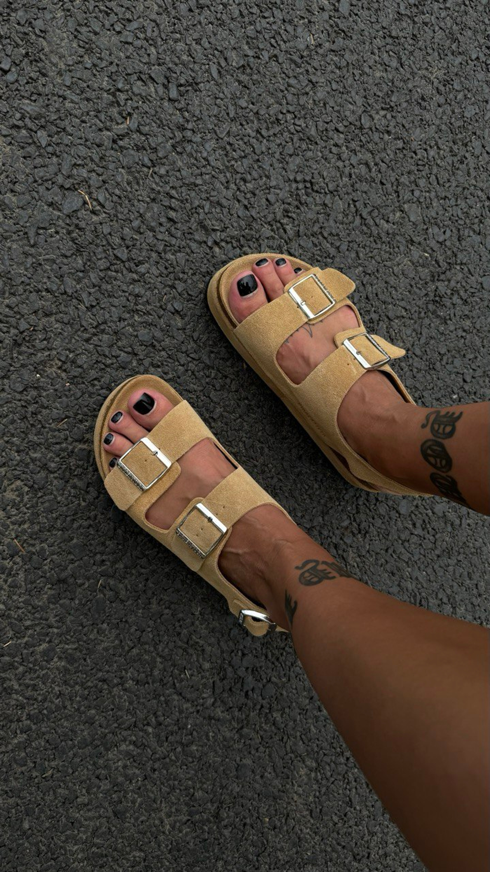 Сандалии Birkenstock на утолщенной подошве