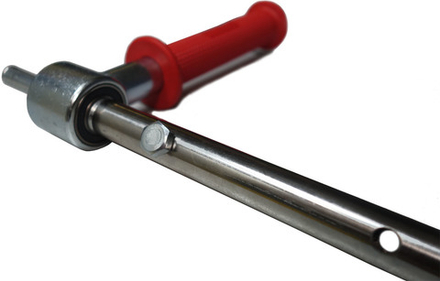 Адаптер к шнекам Mora Ice с подшипниками под шуруповерт удлиненный,L=50 см,Ø 18 мм (труба - нержавеющая сталь)