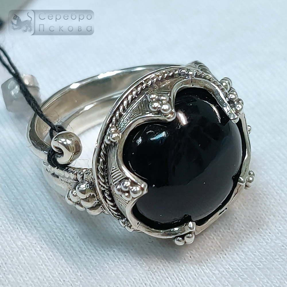 Кольцо "Готланд" сердолик/зелёный,чёрный агат/бирюза