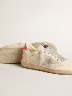 Ball Star LTD in nappa leather and mesh with suede star and leather heel tab