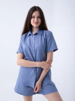 Костюм летний льняной с шортами