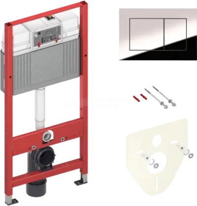 Инсталляция TECE 4 в 1 с кнопкой хром TECEnow