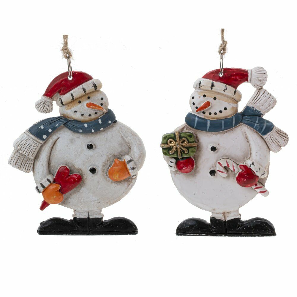 GAEM Изделие декоративное подвесное "Снеговик",L7,5 W0,5 H9 см, 2в.