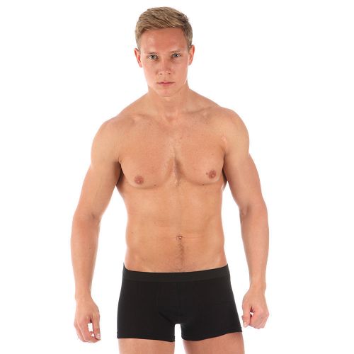 Мужские трусы боксеры черные Romeo Rossi RR6012-2