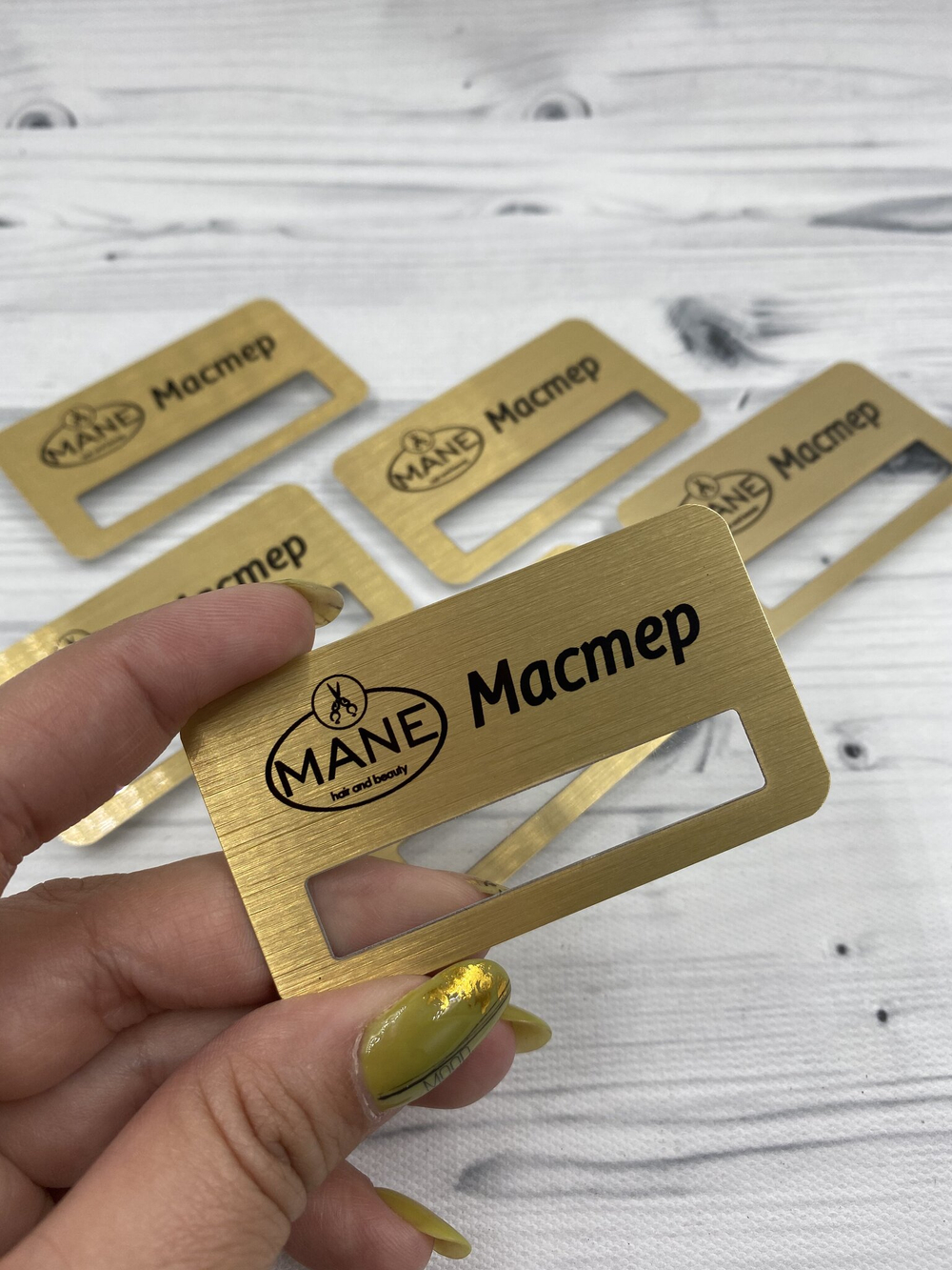 Бейдж металл 70х40мм с окном