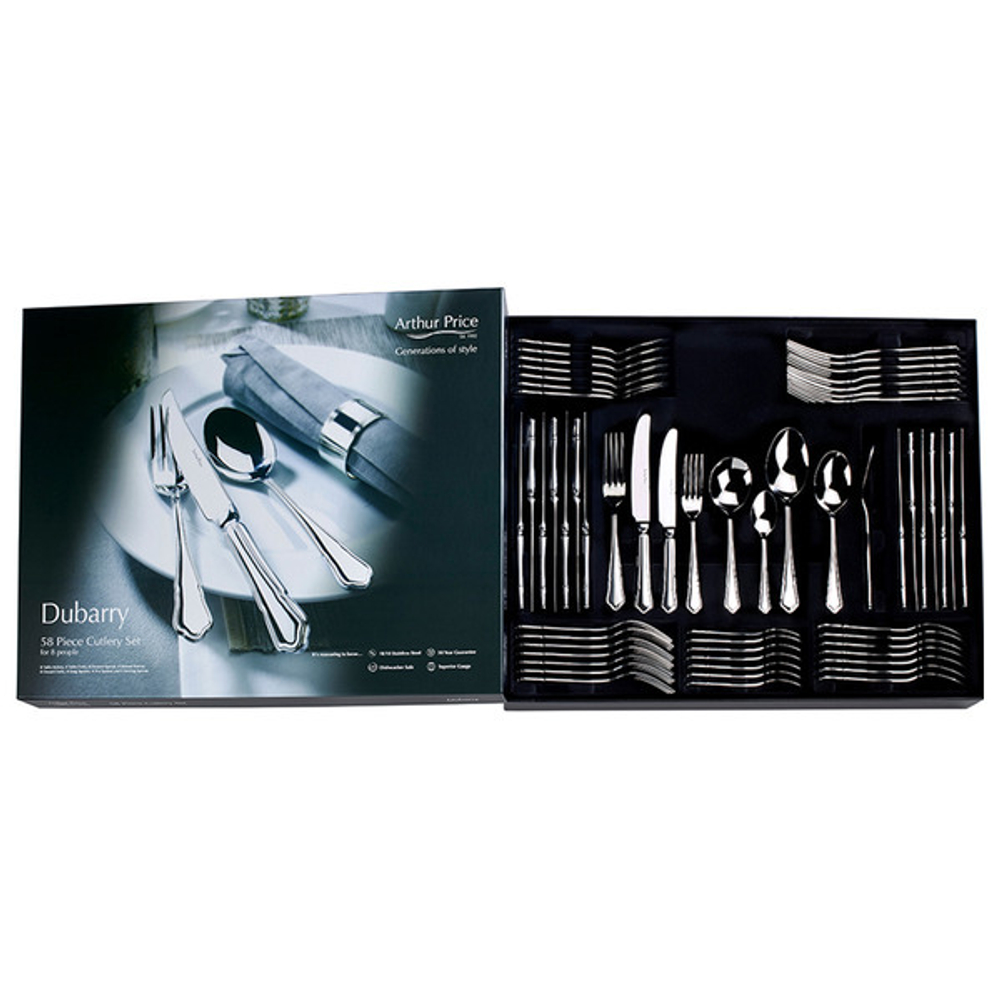 Набор столовых приборов Arthur Price Дюбарри 8/58 подарочная коробка