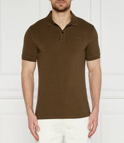 Поло Prime BOSS ORANGE - оливковый(50468576)