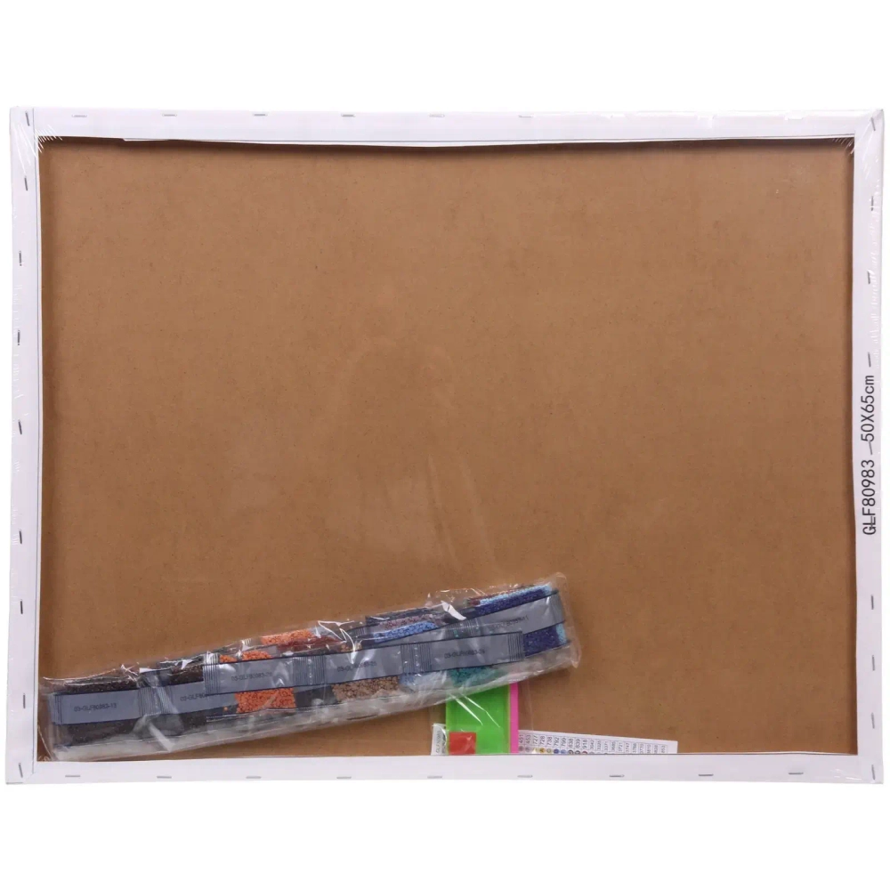 Алмазная мозаика на подрамнике с полным заполнением»МИР ЯРКИХ КРАСОК», космос, 50*65см