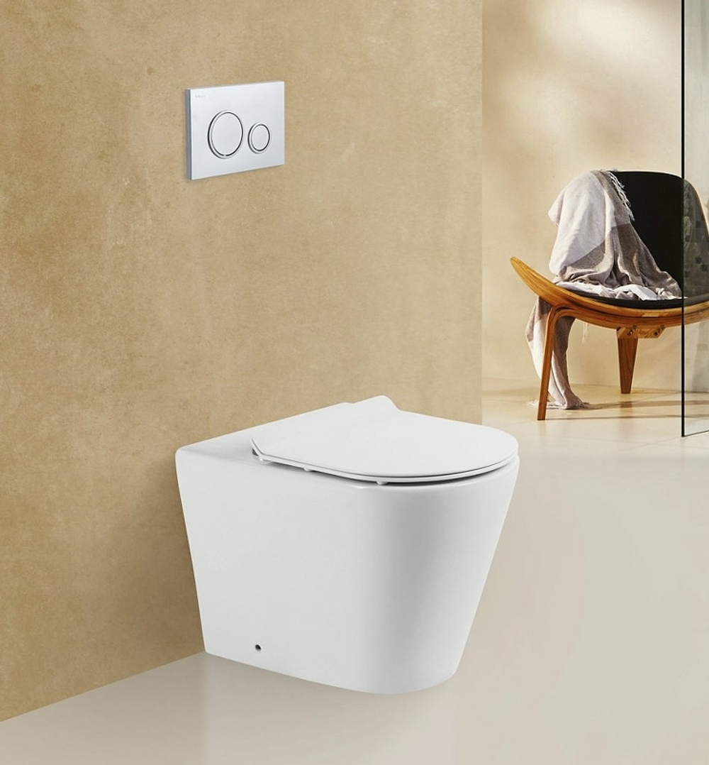 Унитаз BelBagno Flay-R BB1003CBR приставной без сиденья