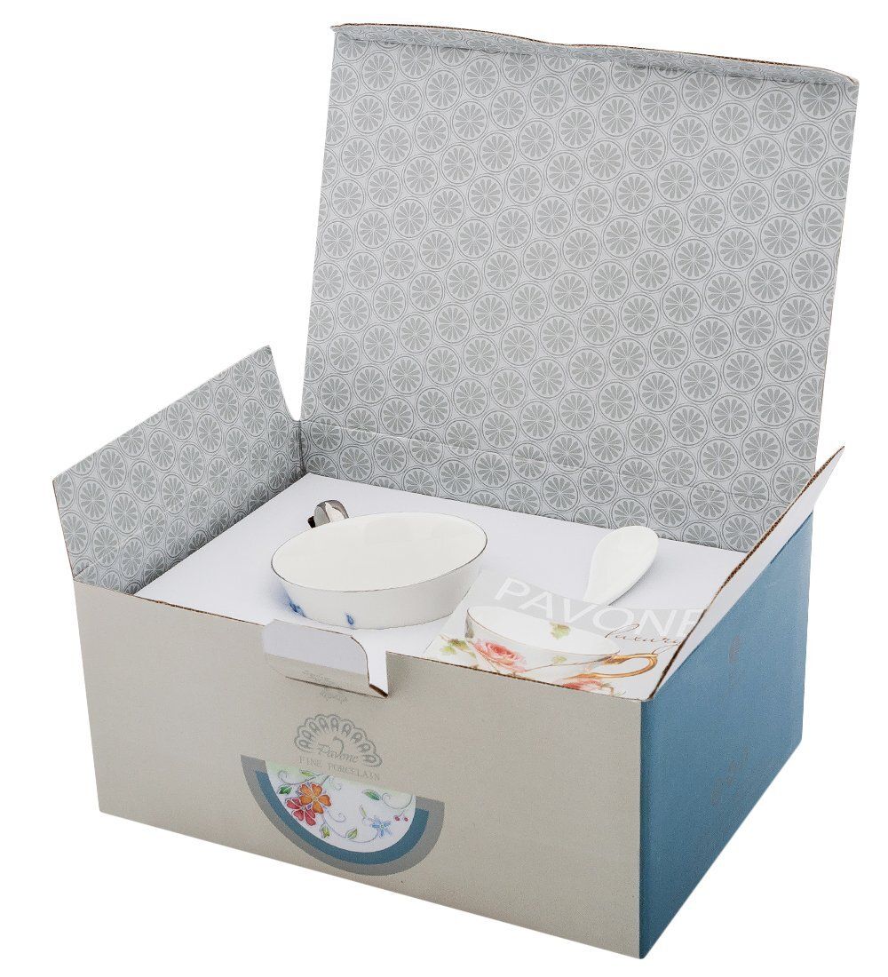 Pavone JS-35 Чайная пара «Голубая бабочка»