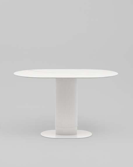 Стол обеденный Must 130х80 см, белая керамика