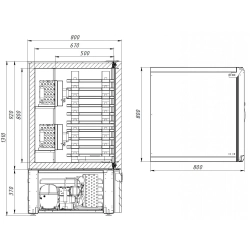 Шкаф шоковой заморозки Kayman SHOCKWIND ШШЗ-10