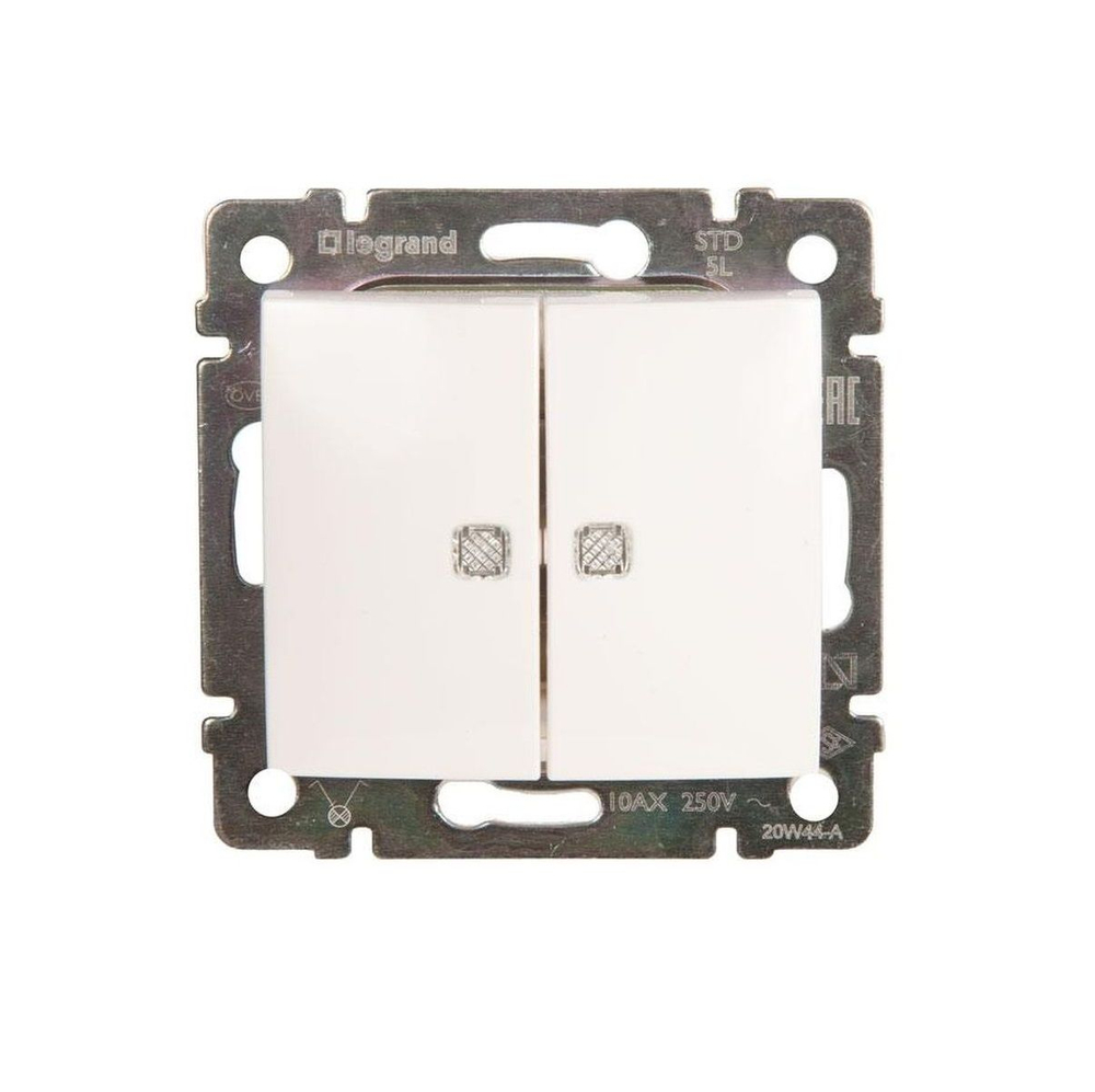 Legrand выключатель 4428 с рамкой 2 белый